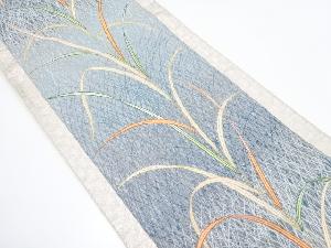 アンティーク　草葉模様織り出し袋帯（材料）